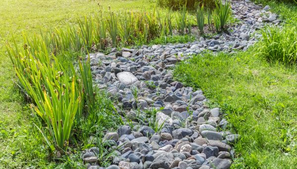 River Rock Garden Installation in Alpharetta