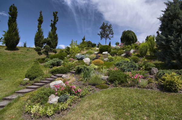 Steep Terrain Landscaping in Alpharetta