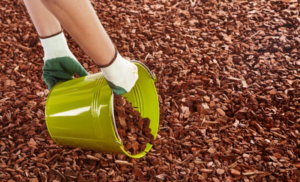 Wood Chip Landscaping in Alpharetta